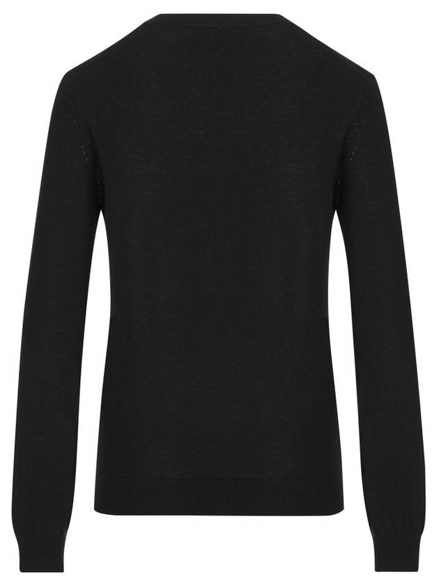 Neo Fiuma Crew Neck Cashmere Knit Top Black - LORO PIANA - BALAAN 3