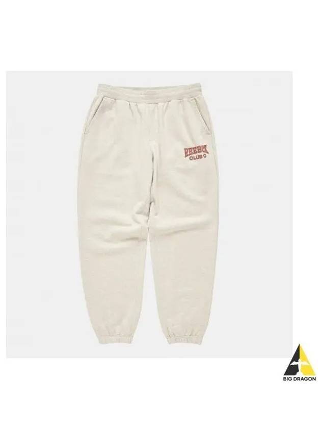 Club C arch logo loose fit jogger pants light beige - REEBOK - BALAAN 1