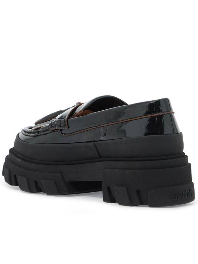 Tassel Detail Loafers Black - GANNI - BALAAN 4