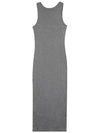 Baby Fox Ribbed Tank Long Dress Grey - MAISON KITSUNE - BALAAN 3