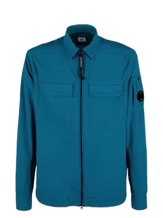 Taylon L Zip-up Jacket Blue - CP COMPANY - BALAAN.