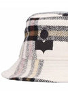 Checked Wool Bucket Hat - ISABEL MARANT - BALAAN.