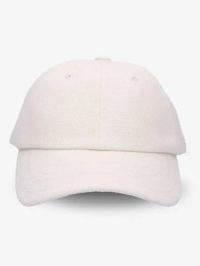 La Casquette Embroidered Logo Signature Ball Cap White - JACQUEMUS - BALAAN 2