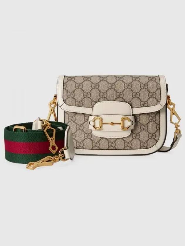 Horsebit 1955 Mini Bag Beige White - GUCCI - BALAAN 2