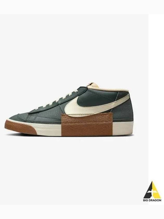 Blazer Low Pro Club BTS M Vintage Green Coconut Milt Light British Tan Gum Dark Brown Black FV0337 300 - NIKE - BALAAN 1