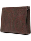 Paisley Print Clutch Bag Brown - ETRO - BALAAN 4