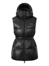 Aloro Belted Down Vest Black - DUVETICA - BALAAN 1