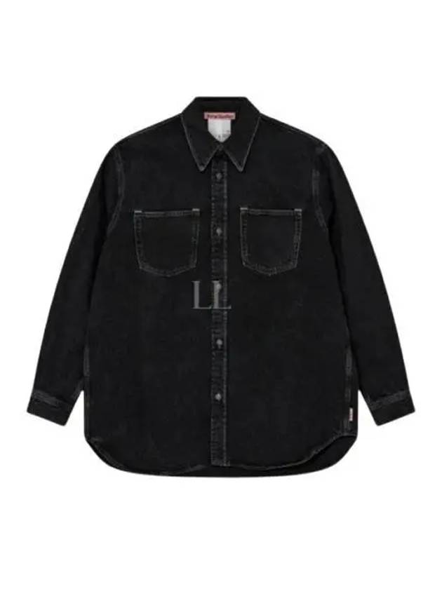 long sleeve shirt CB0082 900 BLACK - ACNE STUDIOS - BALAAN 2