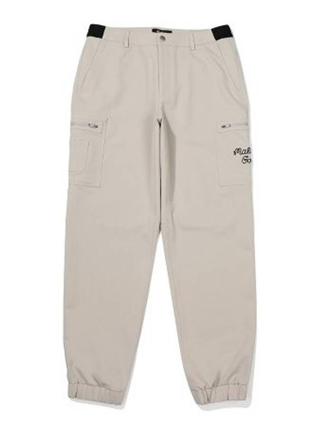 Cargo Jogger Pants Beige - MALBON GOLF - BALAAN 1