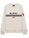 Adam Logo Print Sweatshirt Ecru - A.P.C. - BALAAN 2