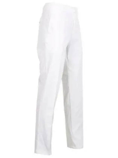 Hidden Drawcord Tapered Regular Fit Straight Pants White - HUGO BOSS - BALAAN 2