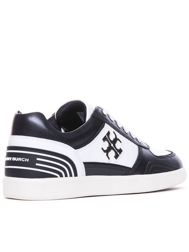 Clover Court Low Top Sneakers Purity Perfect Black - TORY BURCH - BALAAN 3