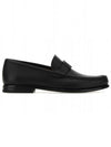 Noel Calfskin Loafers Black - SALVATORE FERRAGAMO - BALAAN 1