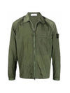 Nylon Metal Overshirt Zip-Up Jacket Olive - STONE ISLAND - BALAAN 1