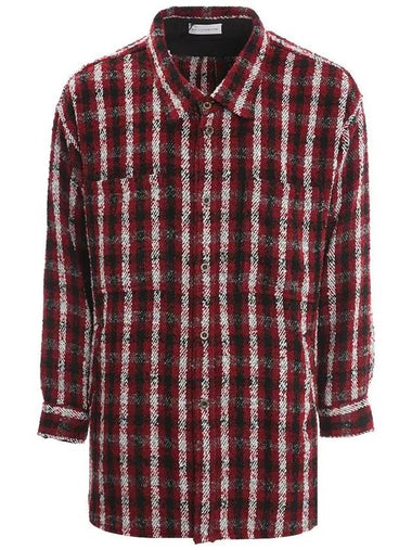 21FW EMW21238 003 Classic Button Red Check Shirt - FAITH CONNEXION - BALAAN 1