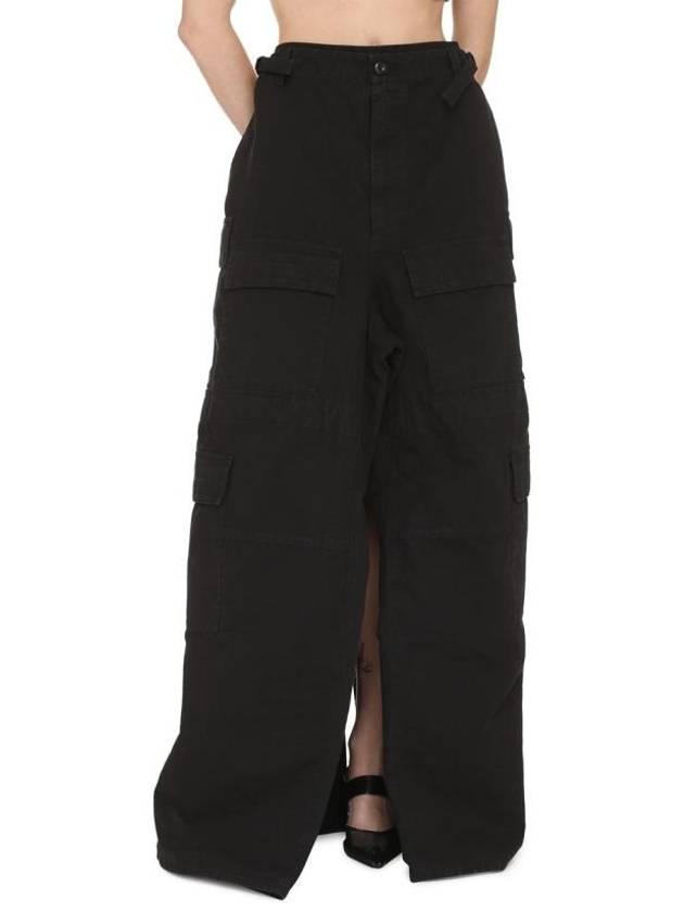 Apron Cargo Pants A Line Skirt Black Black - BALENCIAGA - BALAAN 4