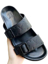 monogram velcro sandals black - LOUIS VUITTON - BALAAN 2