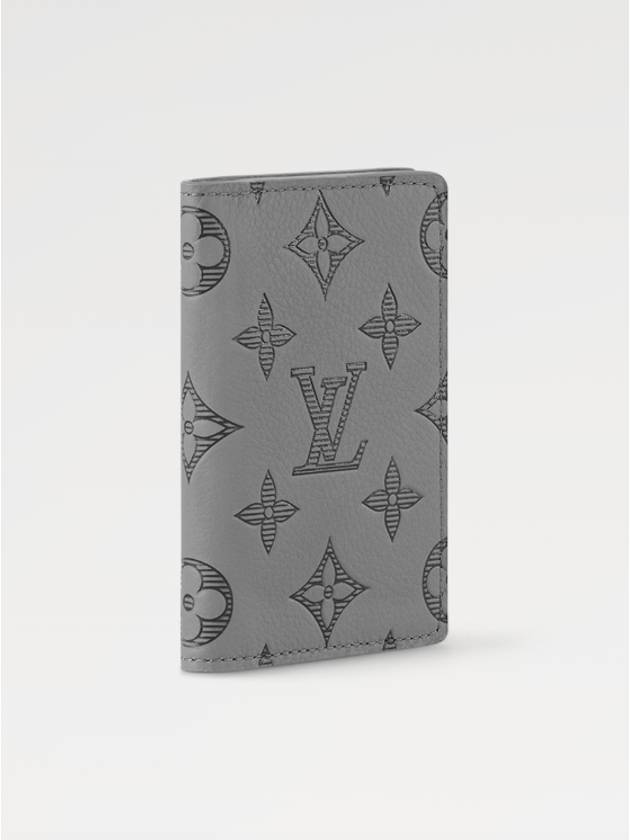 Pocket Organizer Monogram Shadow Card Wallet Grey - LOUIS VUITTON - BALAAN 3