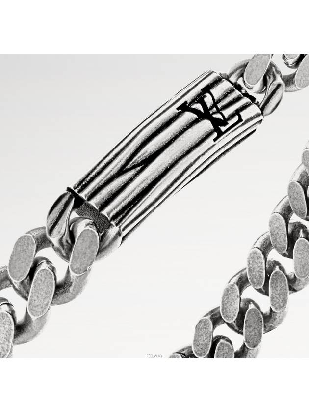 Epi Chain Bracelet Silver - LOUIS VUITTON - BALAAN 4