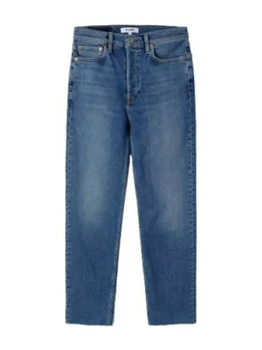 Stove Pipe Mid Denim Pants Jeans - RE/DONE - BALAAN 1