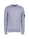 Men's Lens Wappen Crew Neck Knit Top Light Purple - CP COMPANY - BALAAN 2