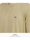 T Just Doval PJ Oval D Patch Short Sleeve T Shirt Beige - DIESEL - BALAAN 9