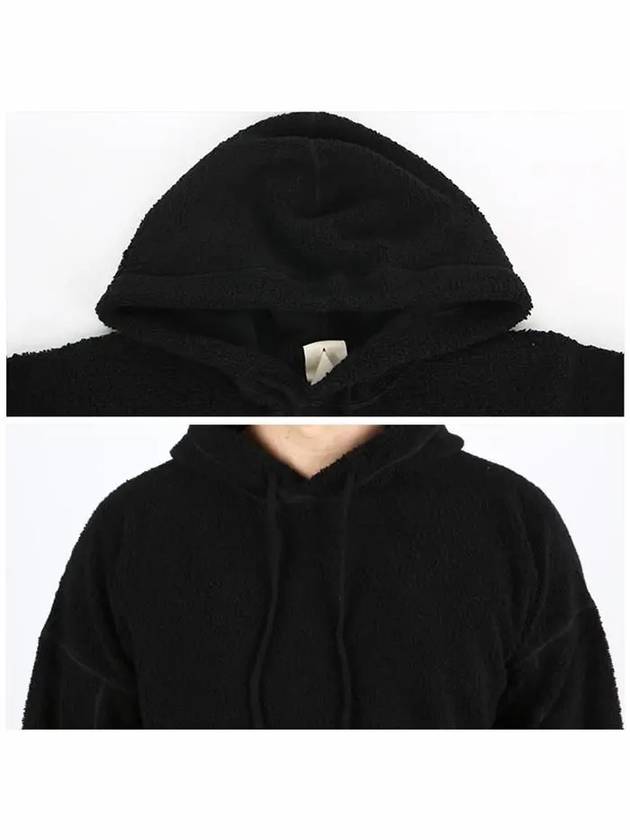 Classic Fleece Wool Hoodie Black - TEN C - BALAAN 4