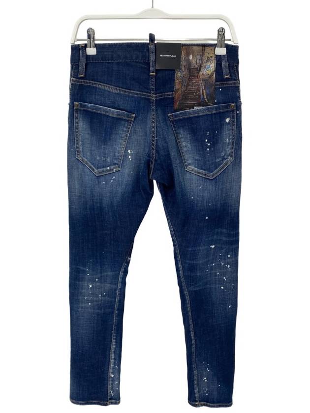 Men's Dark Reveal Wash Sexy Twist Jeans Blue - DSQUARED2 - BALAAN 5