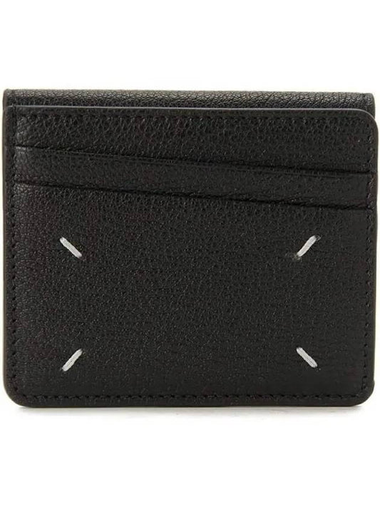 Stitch Flap Card Wallet Black - MAISON MARGIELA - BALAAN 2