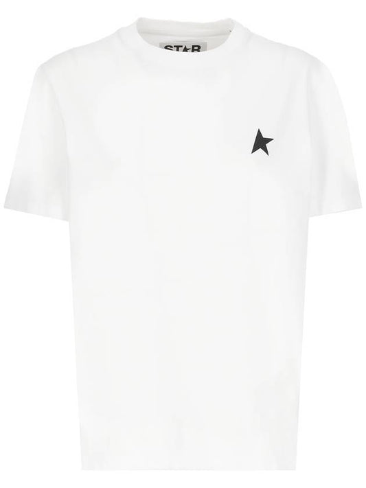 Black Star Collection Short Sleeve T-Shirt White - GOLDEN GOOSE - BALAAN 1