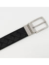 Intrecciato Reversible Leather Belt Black Parakit - BOTTEGA VENETA - BALAAN 7