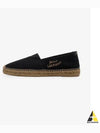 Logo Monogram Espadrilles Black - SAINT LAURENT - BALAAN 2