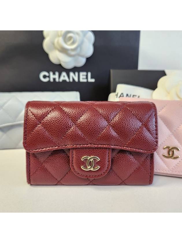 Classic Tiktok Burgundy Caviar Gold Logo Ktoktok AP0214 - CHANEL - BALAAN 8