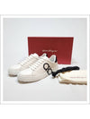 Number Gancini Low Top Sneakers White Black - SALVATORE FERRAGAMO - BALAAN 10