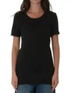 Kiliann Linen Short Sleeve T-Shirt Black - ISABEL MARANT - BALAAN 2