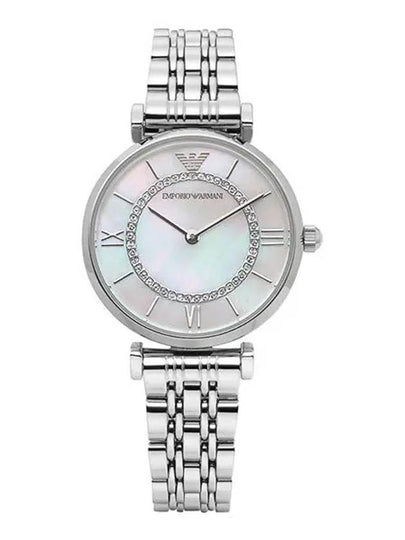 Women’s Classic Quartz Mother Of Pearl Dial Metal Watch Silver - EMPORIO ARMANI - BALAAN 2