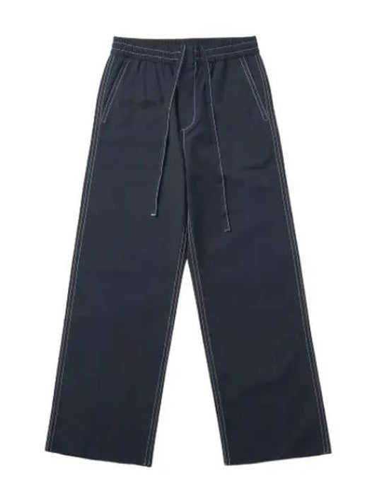 Stitch banding pants navy - SUNNEI - BALAAN 1