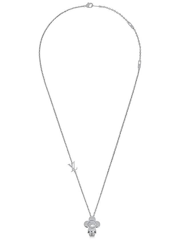 Vivienne Pendant Necklace Silver - LOUIS VUITTON - BALAAN 3