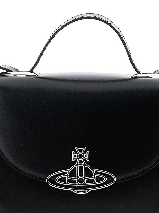 Linda Logo Plaque Cross Bag Black - VIVIENNE WESTWOOD - BALAAN 5