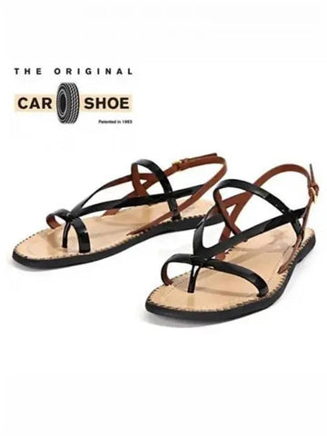 Women s leather strap sandals 271195 - CAR SHOE - BALAAN 1