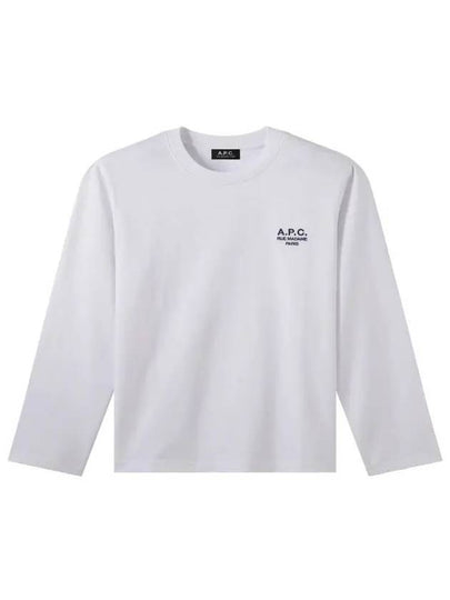 Men's Oliver Logo Long Sleeve T-Shirt White - A.P.C. - BALAAN 2