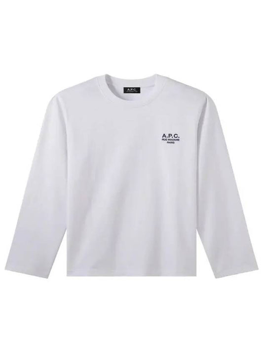 Men's Oliver Logo Long Sleeve T-Shirt White - A.P.C. - BALAAN 2