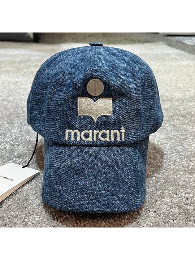 Tyron Logo Ball Cap Blue - ISABEL MARANT - BALAAN 3