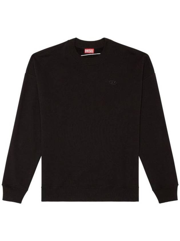 Men's Logo Embroidery Sweatshirt Black - DIESEL - BALAAN 2