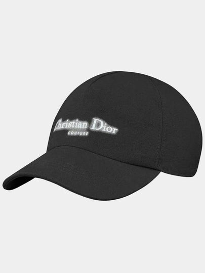 Halo Effect Logo Couture Ball Cap Black - DIOR - BALAAN 2