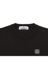 Logo Patch Short Sleeve T-Shirt Black - STONE ISLAND - BALAAN 4