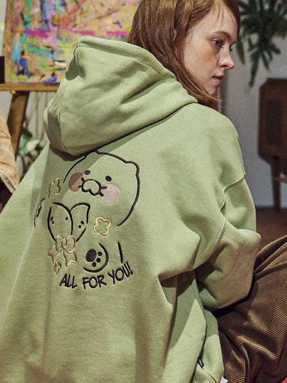 CPGN Kakao Friends Chunsik Pop Hoodie Khaki - CPGN STUDIO - BALAAN 2