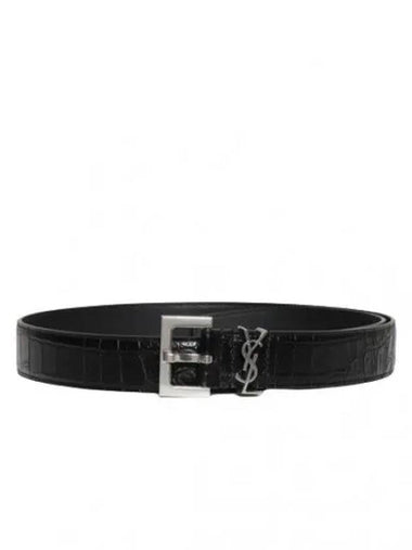 monogram logo belt - SAINT LAURENT - BALAAN 1