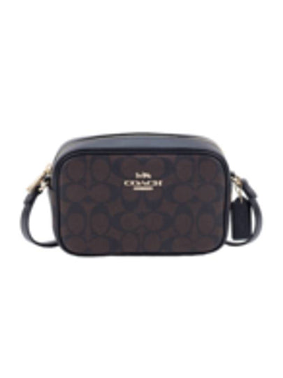 Mini Jamie Signature Canvas Camera Cross Bag Black - COACH - BALAAN 2