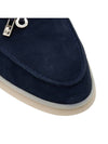 Summer Charms Walk Suede Loafers Navy - LORO PIANA - BALAAN.